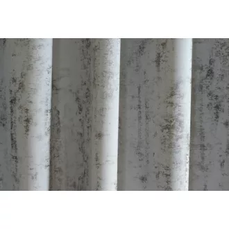   Laguna Leon fémes hatású dekor függöny 140 cm - 01 szürke