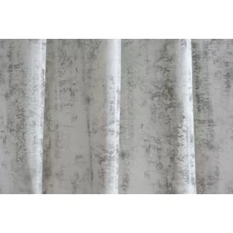   Laguna Leon fémes hatású dekor függöny 140 cm - 07 törtfehér