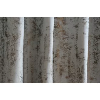   Laguna Leon fémes hatású dekor függöny 140 cm - 04 barna