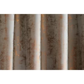   Laguna Leon fémes hatású dekor függöny 140 cm - 03 barna