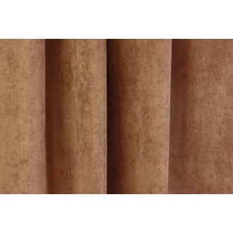   Laguna Ramon egyszínű bársony dekor függöny 280 cm - 13 rozsda