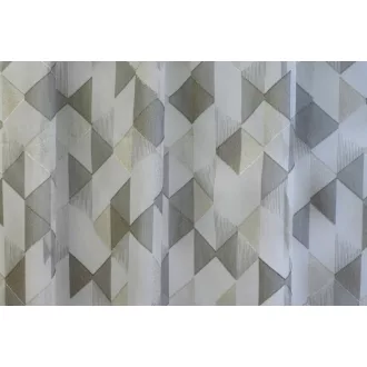   Laguna Sonja geometriai mintás fényáteresztő függöny 300 cm - 04 szürke