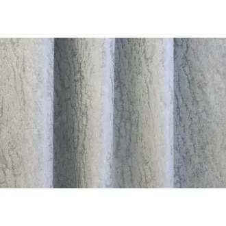   Laguna Zenox anyagában mintás dekor függöny 138 cm - 10 szürke