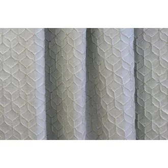 Laguna Zenox térhatású dekor függöny 138 cm - 01 ecrü