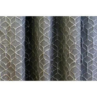   Laguna Zenox térhatású dekor függöny 138 cm - 15 szürke