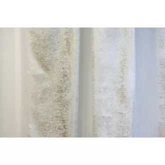   Laguna Serena fémes hatású fényáteresztő függöny 295 cm - 19 fehér