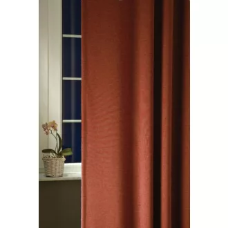   Szintetika Ibiza egyszínű dekor függöny 300 cm - 23 rozsda