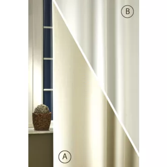   Szintetika Rusztik dim out kétoldalas sötétítő függöny 280 cm - 02 ecrü