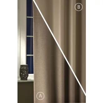   Szintetika Rusztik dim out kétoldalas sötétítő függöny 280 cm - 07 fahéj