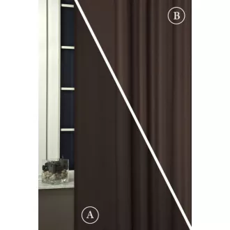   Szintetika Rusztik dim out kétoldalas sötétítő függöny 280 cm - 08 wenge