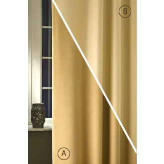   Szintetika Rusztik dim out kétoldalas sötétítő függöny 280 cm - 18 méz