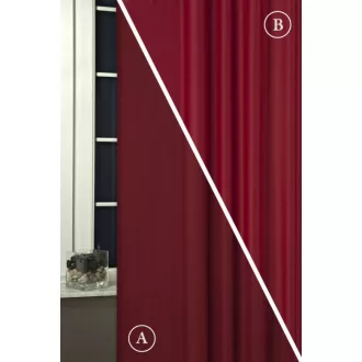   Szintetika Rusztik dim out kétoldalas sötétítő függöny 280 cm - 26 gránátalma