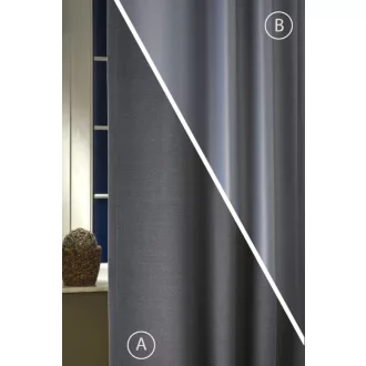   Szintetika Rusztik dim out kétoldalas sötétítő függöny 280 cm - 43 antracit