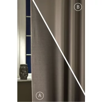   Szintetika Rusztik dim out kétoldalas sötétítő függöny 280 cm - 44 nugát